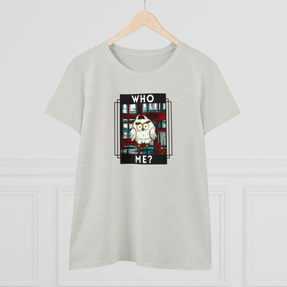 Bird, Who Me? Owl- Adult, Semi-fitted, T-shirt