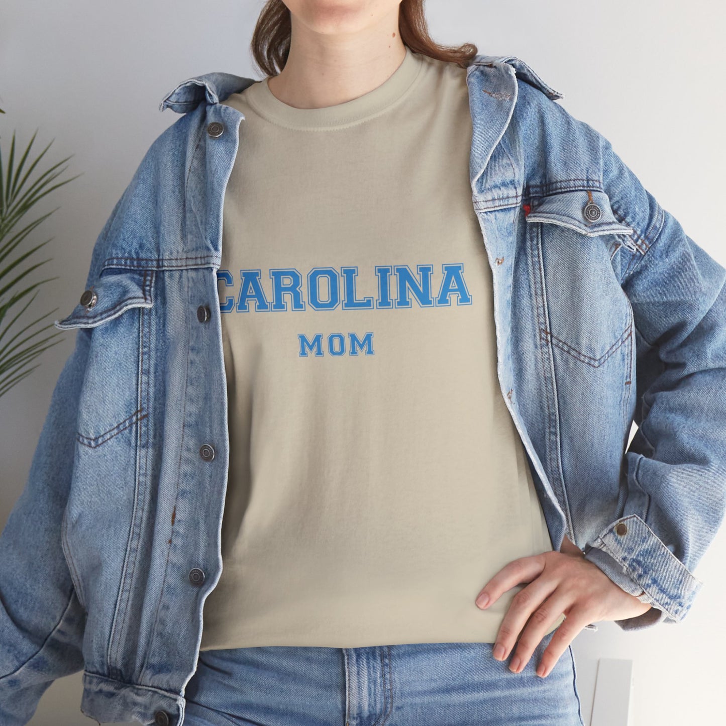 CAROLINA Mom, UNC parent shirt T-shirt-Unisex Heavy Cotton Tee