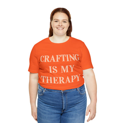 Crafting Is My Therapy- Adult, Regular Fit, Soft Cotton, T-shirt