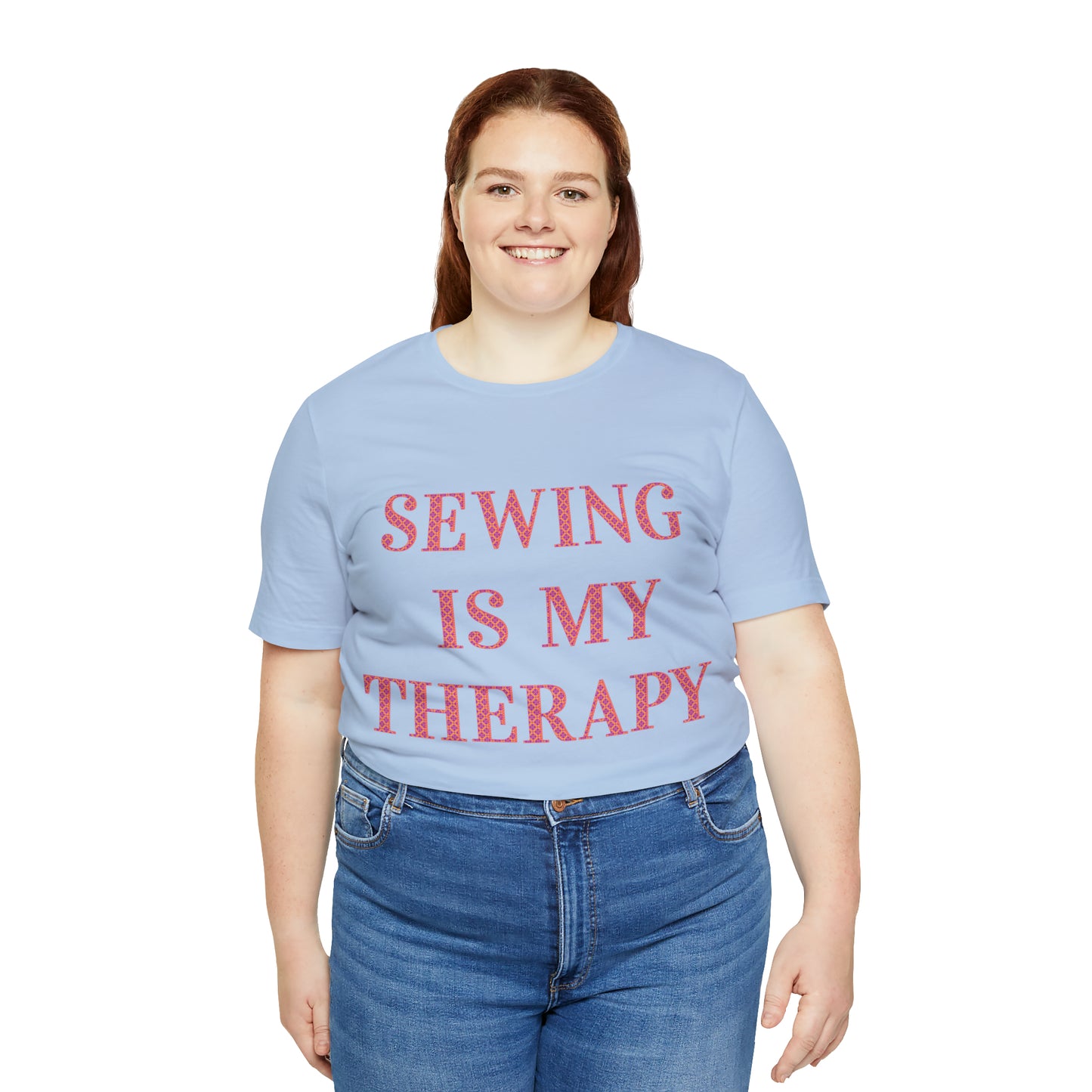 Sewing Is My Therapy- Adult, Regular Fit, Soft Cotton, T-shirt