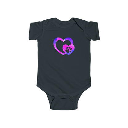 Art, Colorful, Love, Dog Paw- Baby, Infant, Toddler, Soft Cotton, Onesie