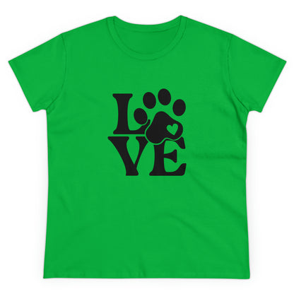 Love, Dog, Animals, Words- Adult, Semi-fitted, T-shirt