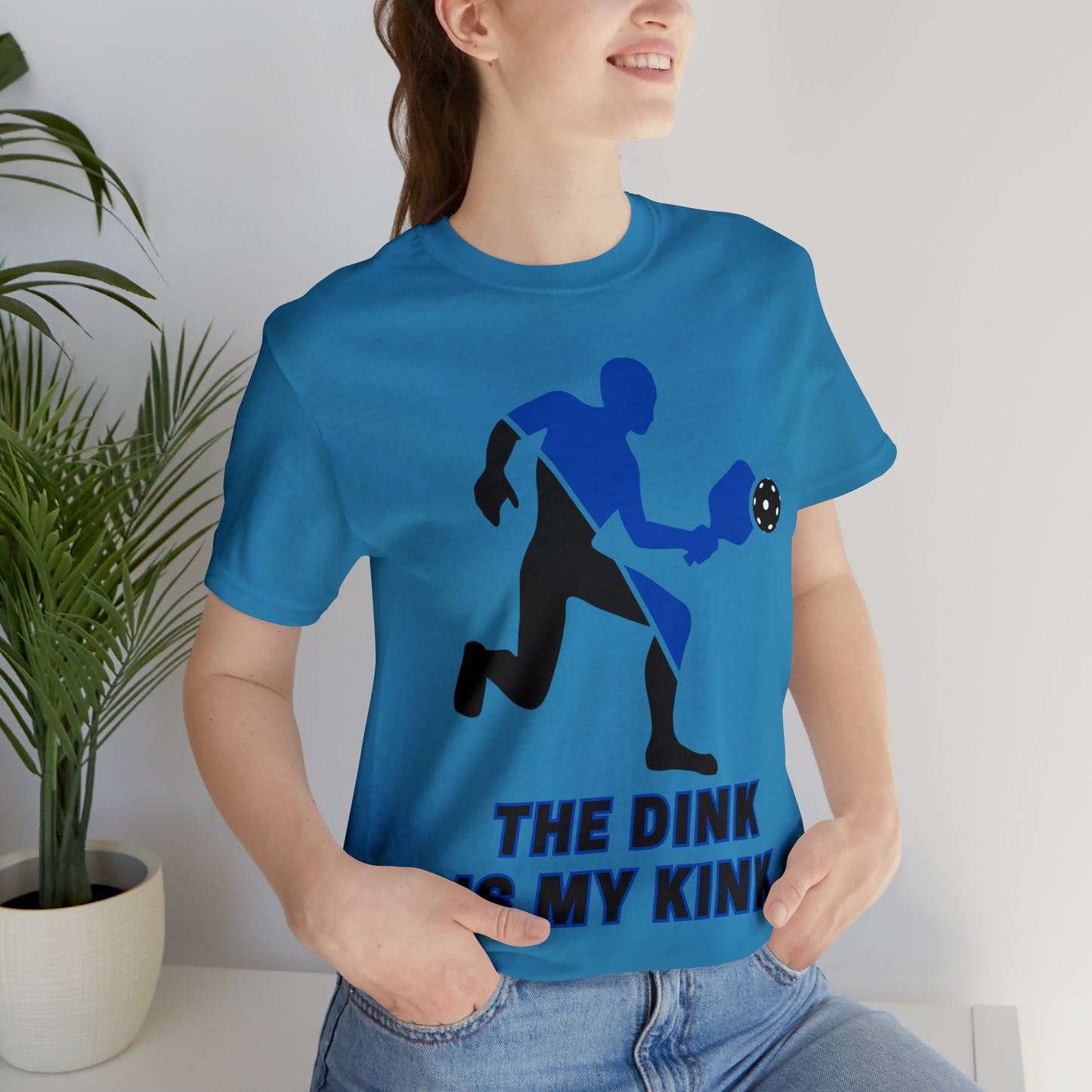 Pickleball Sports, The Dink Is My Kink- Adult, Regular Fit, Soft Cotton, Full Size Image, T-shirt