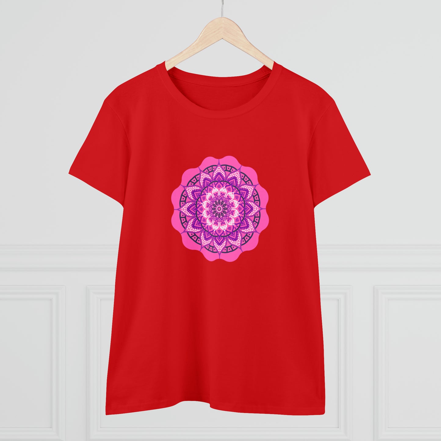 Colorful, Art, Nature, Flowers- Adult, Semi-fitted, T-shirt