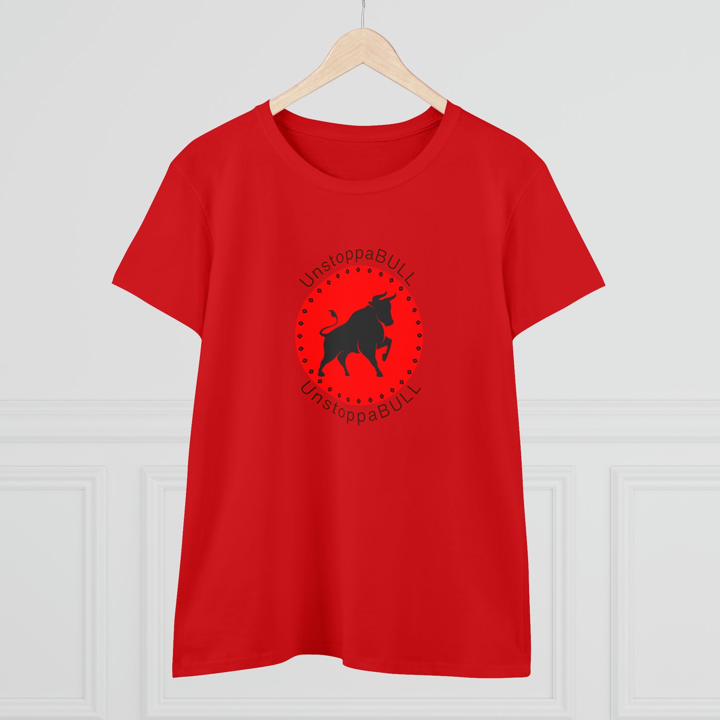 Animals, Bull, Symbol, Unstoppable, UnstoppaBULL- Adult, Semi-fitted T-shirt