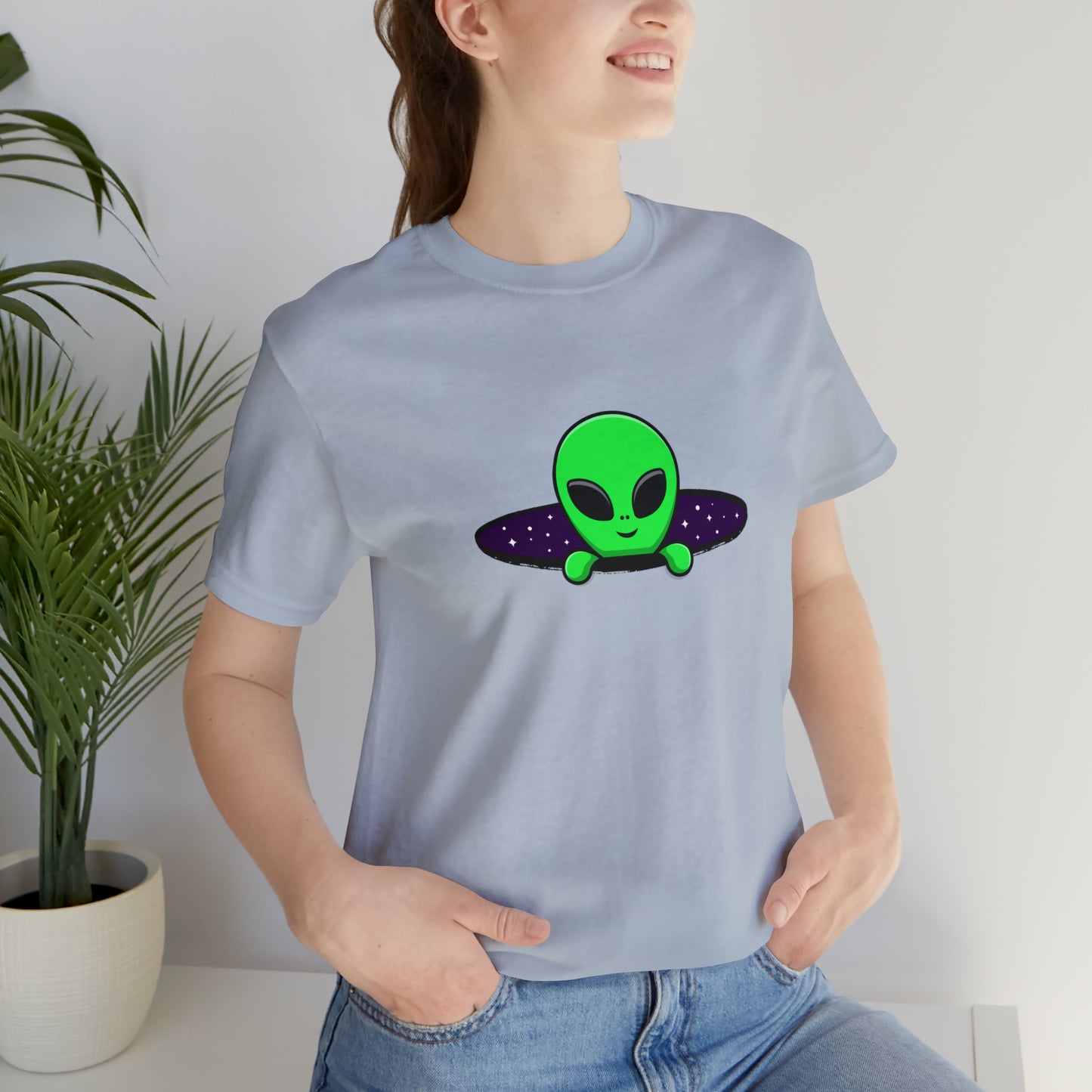 Fantasy, Alien Portal, Sci-fi, Aliens- Adult, Regular Fit, Soft Cotton, T-shirt