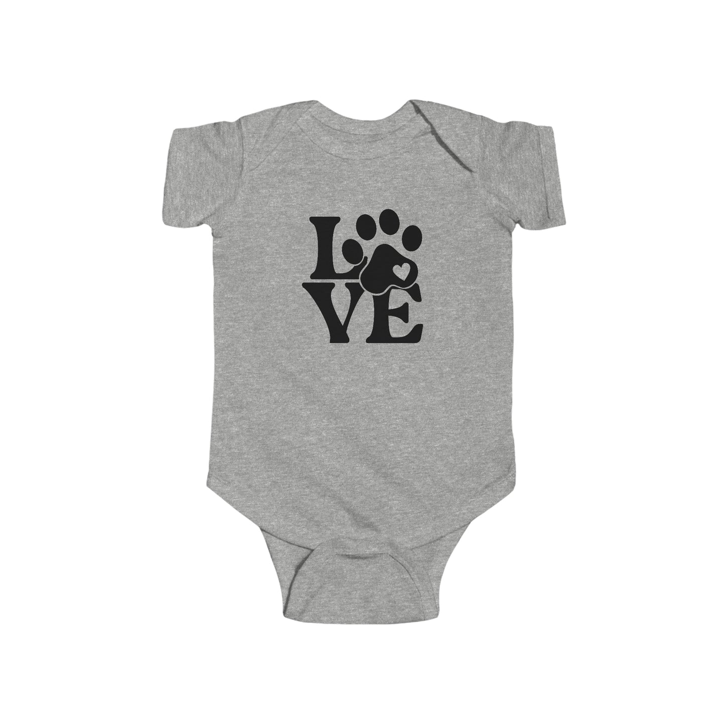 Dog, Love, Words, Animals- Baby, Infant, Toddler, Soft Cotton, Onesie