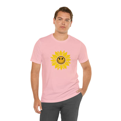 Positive, Sunflower, Nature, Gardens, Flowers, Garden- Adult, Regular Fit, Soft Cotton, T-shirt