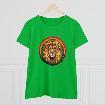 Lion, Animals, Felines (Wild Cats), Nature- Adult, Semi-fitted T-shirt