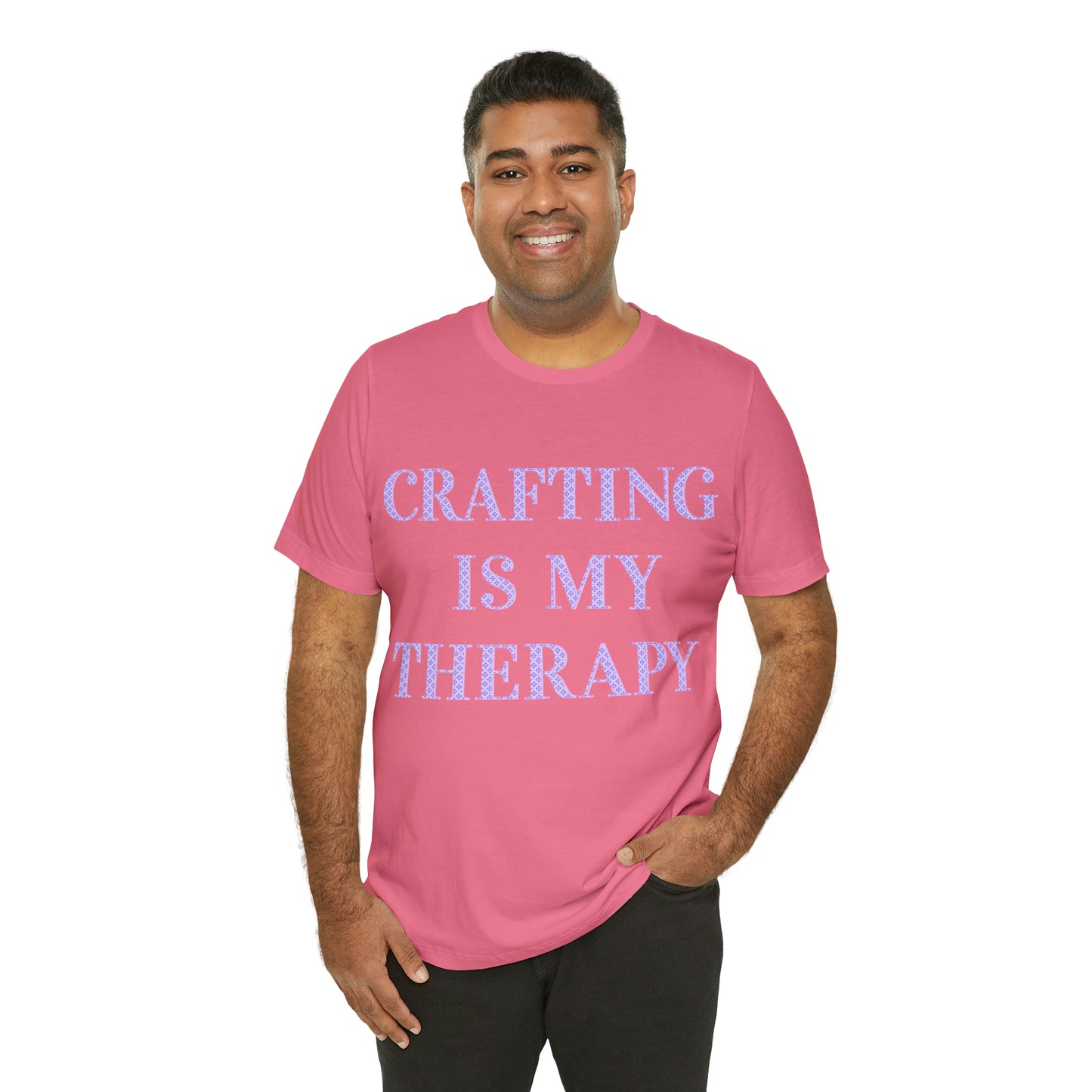 Crafting Is My Therapy- Adult, Regular Fit, Soft Cotton, T-shirt