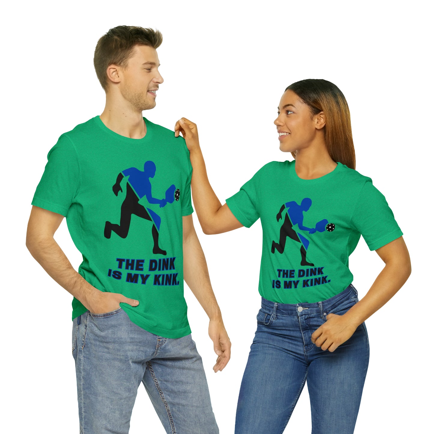 Pickleball Sports, The Dink Is My Kink- Adult, Regular Fit, Soft Cotton, Full Size Image, T-shirt