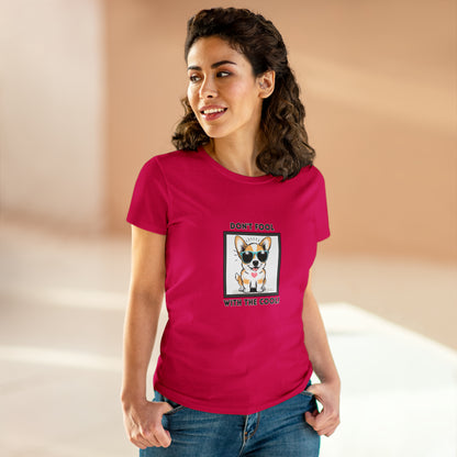 Dog, Don't Fool With The Cool, Animals- Adult, Semi-fitted, T-shirt