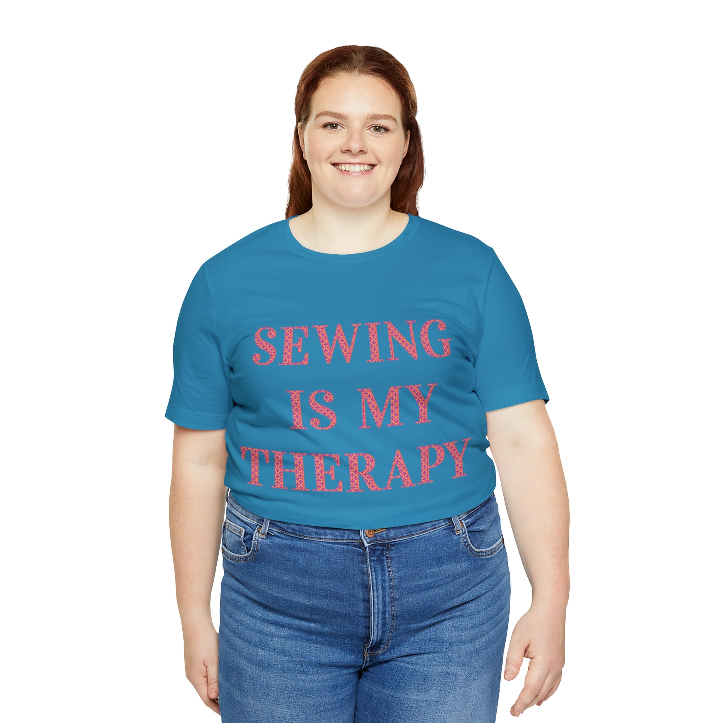 Sewing Is My Therapy- Adult, Regular Fit, Soft Cotton, T-shirt
