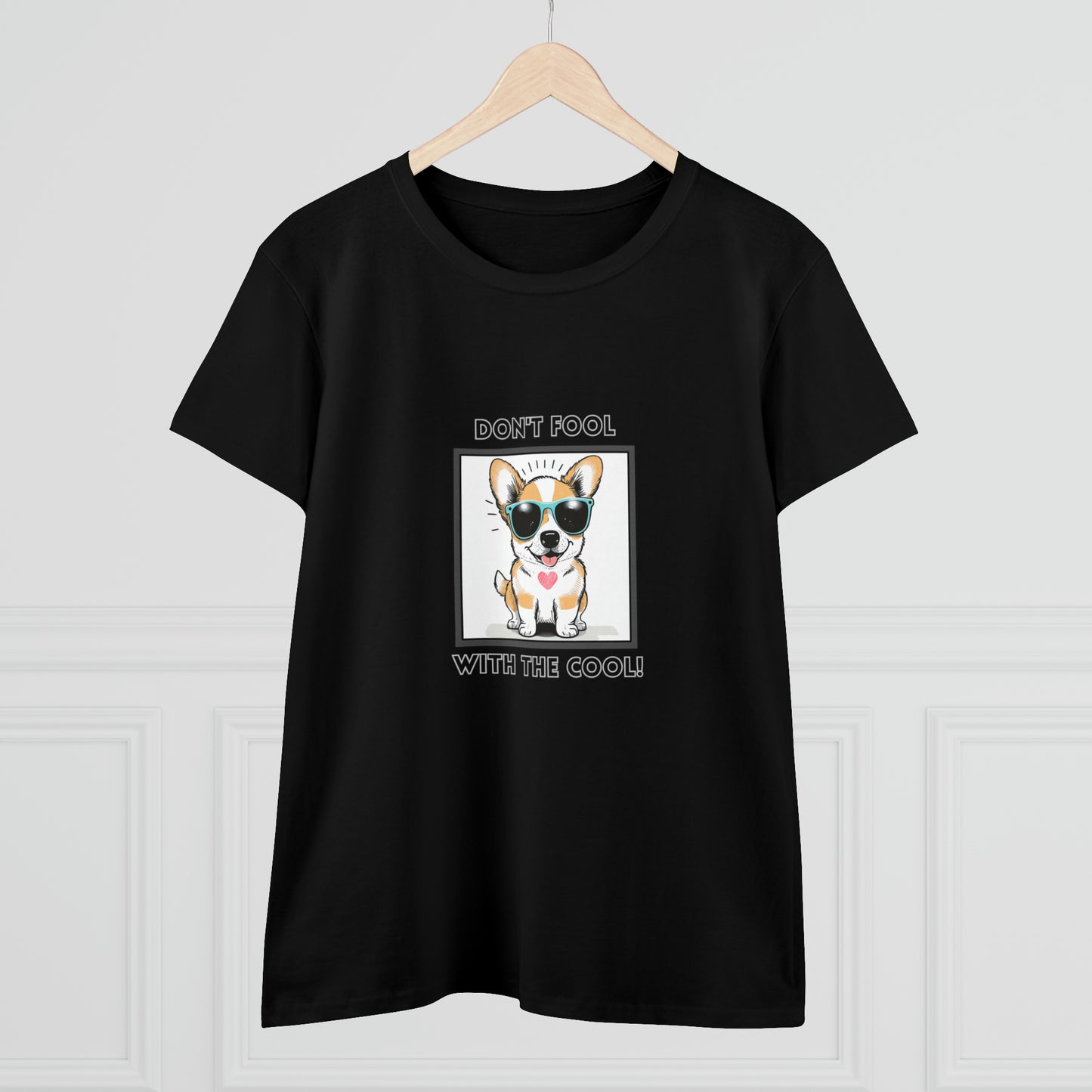 Dog, Don't Fool With The Cool, Animals- Adult, Semi-fitted, T-shirt