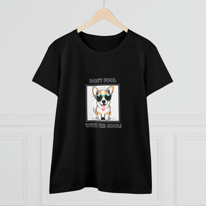 Dog, Don't Fool With The Cool, Animals- Adult, Semi-fitted, T-shirt