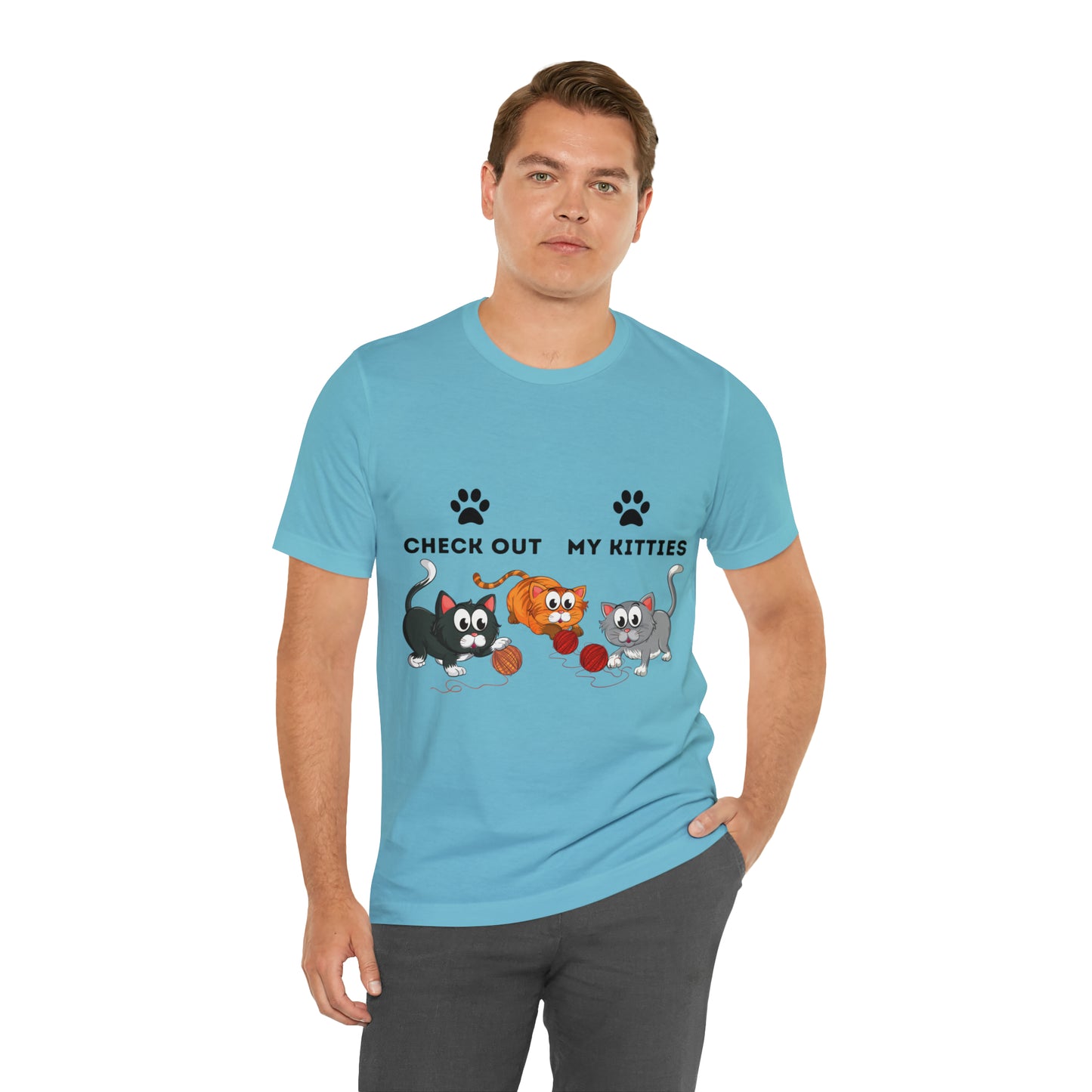 Kitty Cat T-Shirt / Check Out My Kitties Shirt / Unisex Jersey Short Sleeve Tee / Humorous Pet Clothes