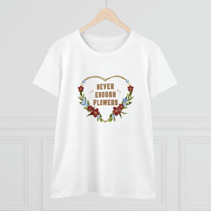 Nature, Plants, Never Enough Flowers, Plants- Adult, Semi-fitted, T-shirt