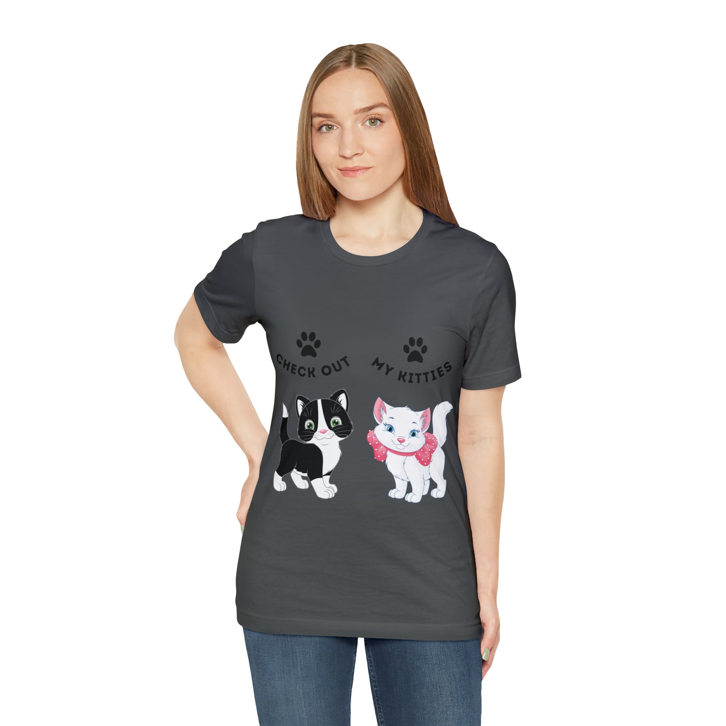Kitty Cat T-Shirt / Check Out My Kitties Shirt / Unisex Jersey Short Sleeve Tee / Humorous Pet Clothes