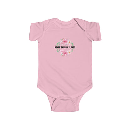 Nature, Plants, Never Enough Plants, Flowers- Baby, Infant, Toddler, Soft Cotton, Onesie