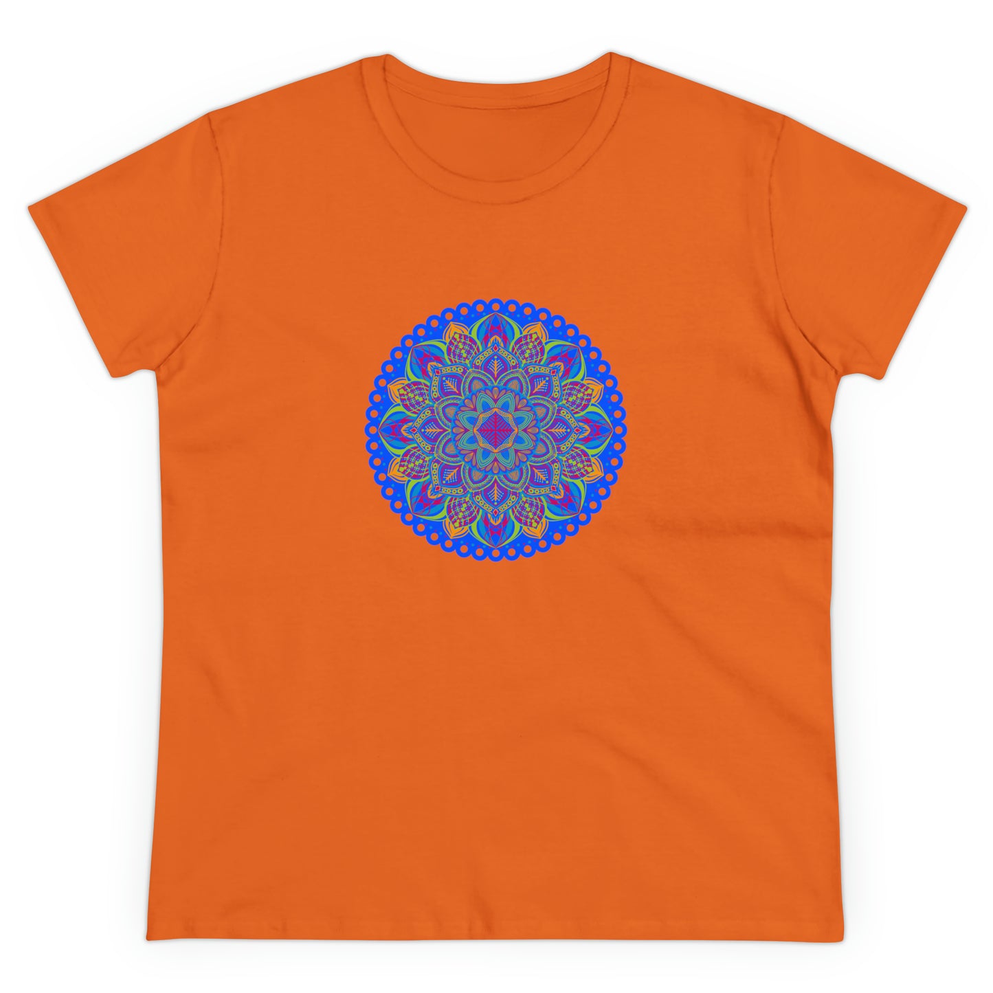 Art, Colorful, Nature, Flowers- Adult, Semi-fitted, T-shirt