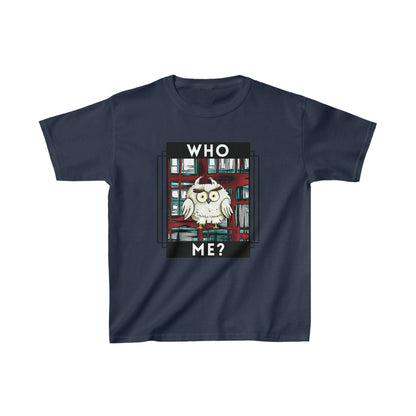 Bird, Who Me? Owl- Kids, Child- Heavy Cotton, T-shirt
