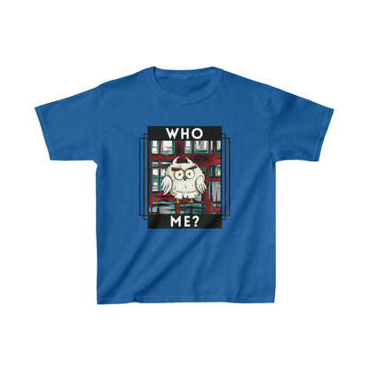 Bird, Who Me? Owl- Kids, Child- Heavy Cotton, T-shirt