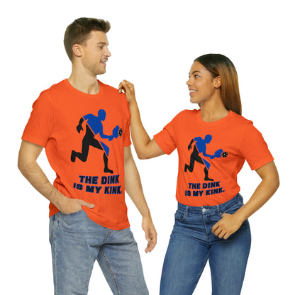 Pickleball Sports, The Dink Is My Kink- Adult, Regular Fit, Soft Cotton, Full Size Image, T-shirt