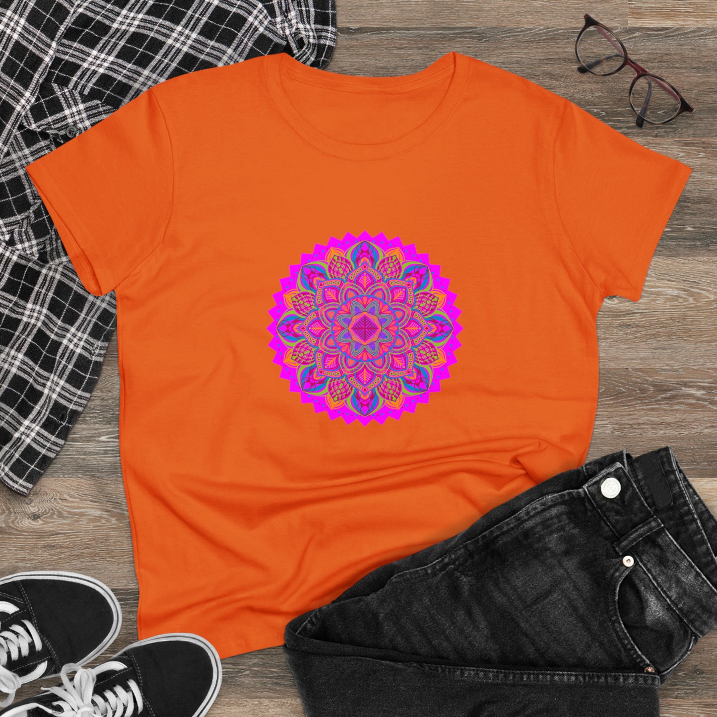Art, Colorful, Nature, Flowers- Adult, Semi-fitted, T-shirt