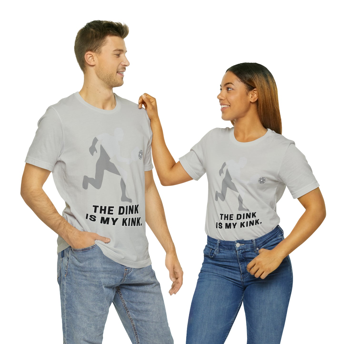Pickleball Sports, The Dink Is My Kink- Adult, Regular Fit, Soft Cotton, Full Size Image, T-shirt