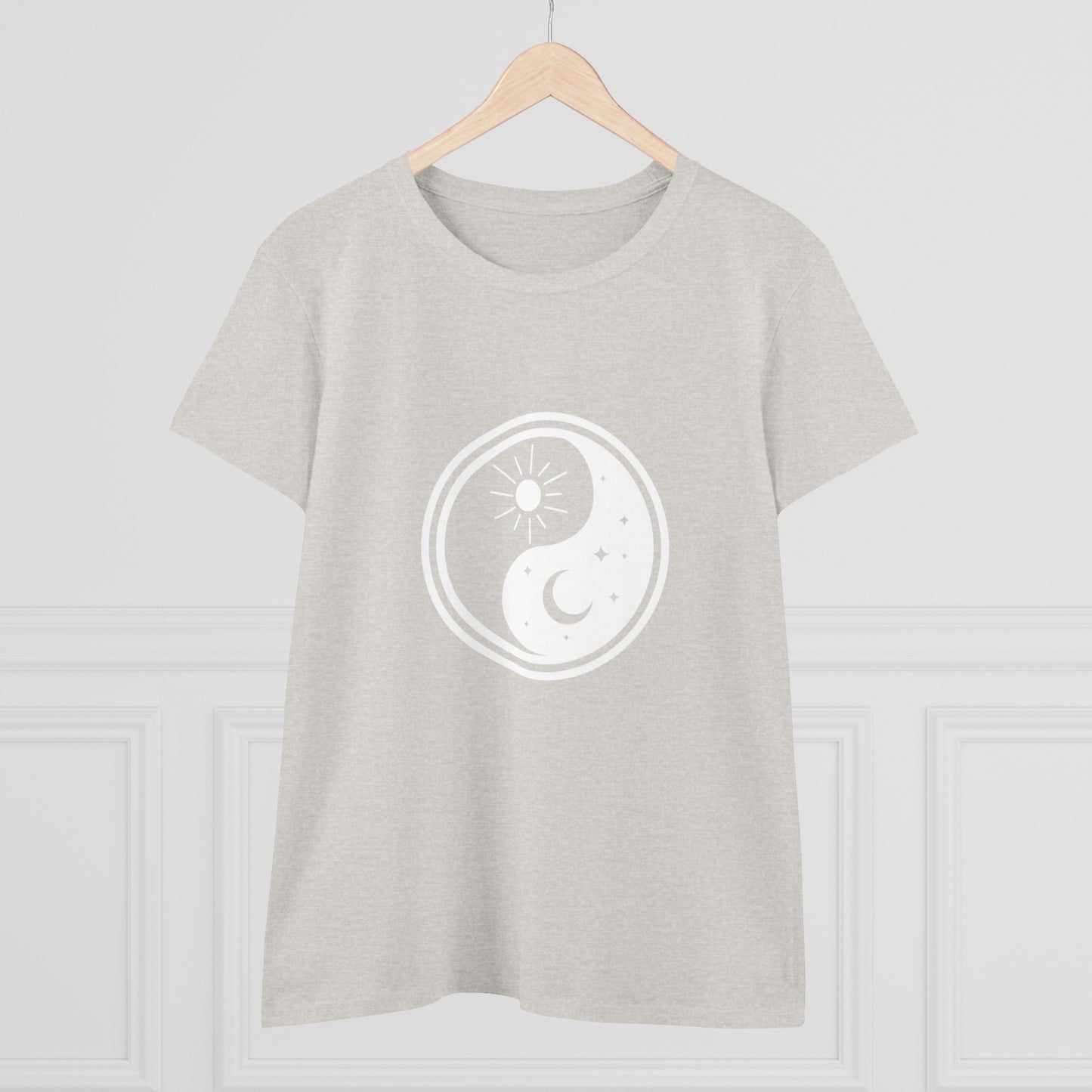 Symbol, Ying Yang, Sun and Moon - Adult, Semi-fitted, T-shirt