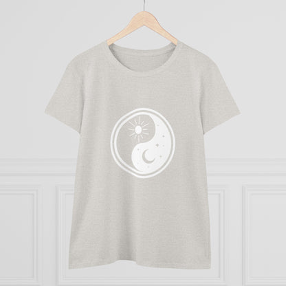 Symbol, Ying Yang, Sun and Moon - Adult, Semi-fitted, T-shirt