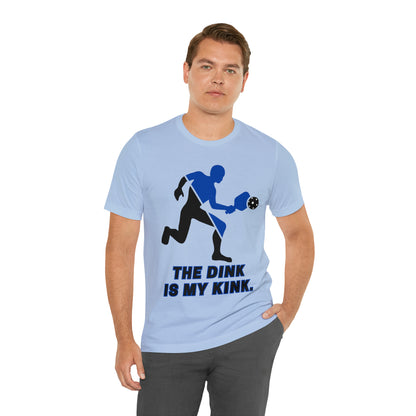 Pickleball Sports, The Dink Is My Kink- Adult, Regular Fit, Soft Cotton, Full Size Image, T-shirt