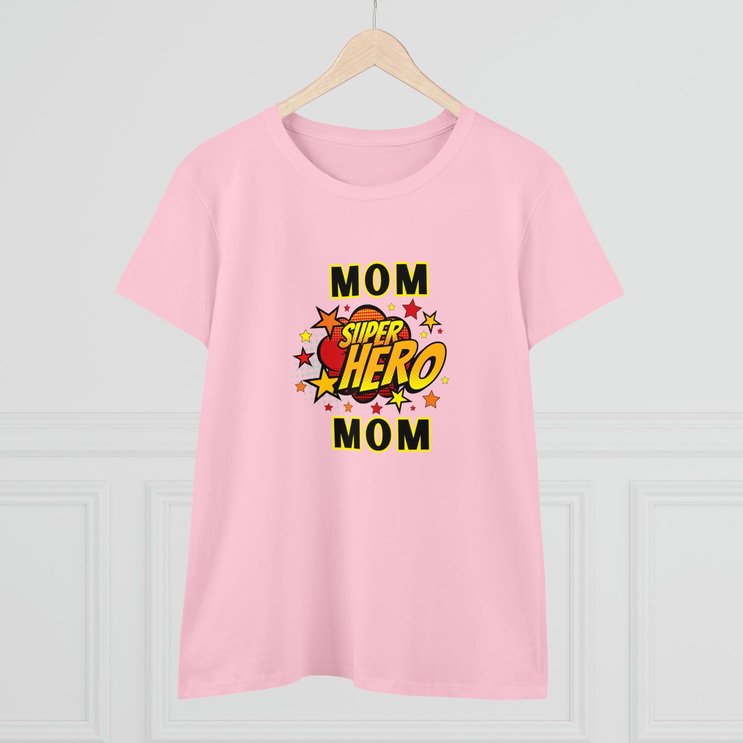 Family, Mom, Superhero, Positive- Adult, Semi-fitted, T-shirt