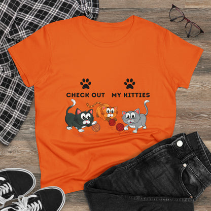 Kitty Cat T-Shirt / Check Out My Kitties Shirt / Unisex Jersey Short Sleeve Tee / Humorous Pet Clothes