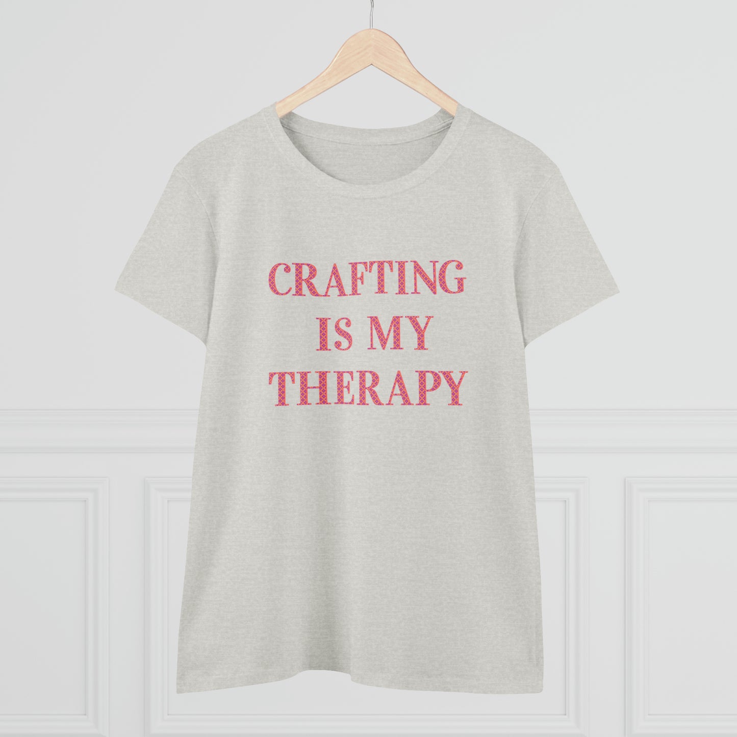 Crafting Is My Therapy- Adult, Semi-fitted, T-shirt
