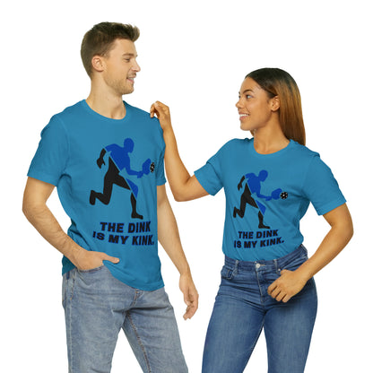 Pickleball Sports, The Dink Is My Kink- Adult, Regular Fit, Soft Cotton, Full Size Image, T-shirt