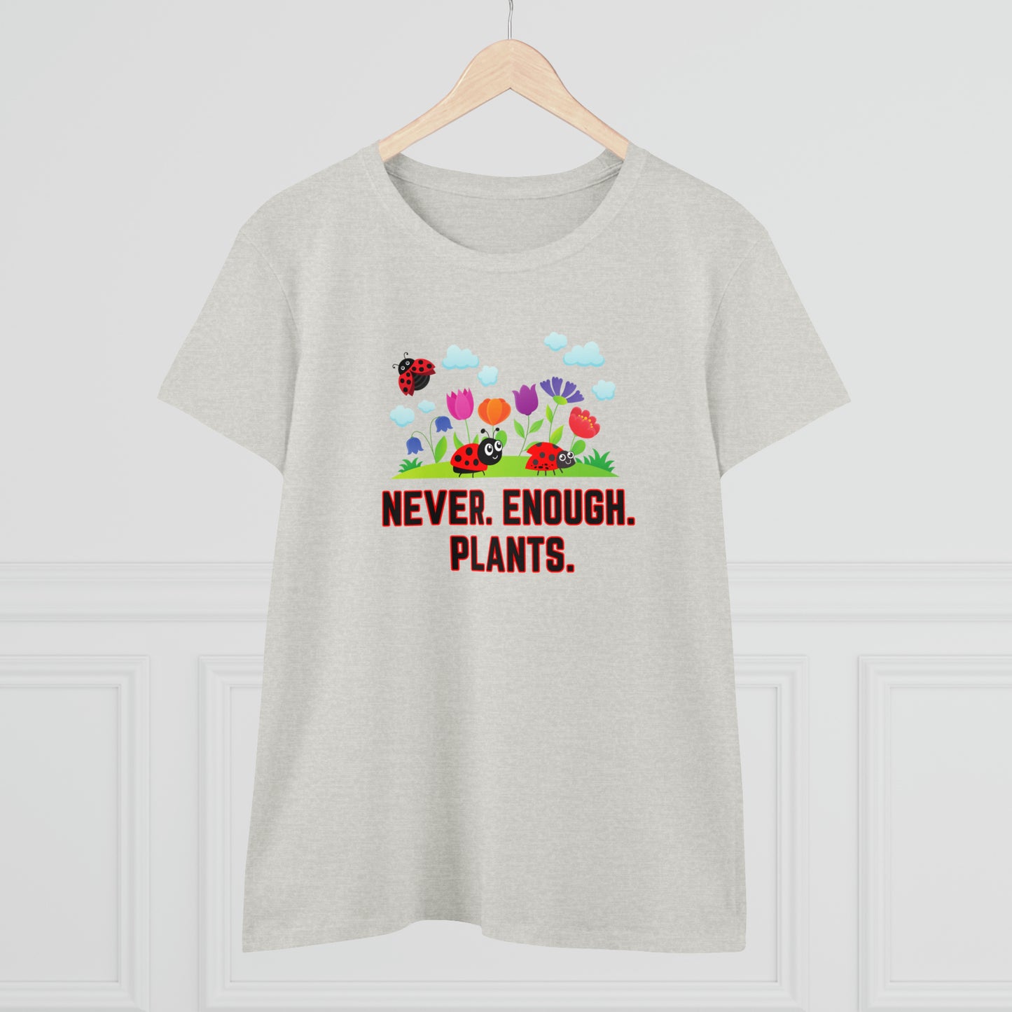 Nature, Plants, Never Enough Plants, Ladybug, Bug- Adult, Semi-fitted, T-shirt