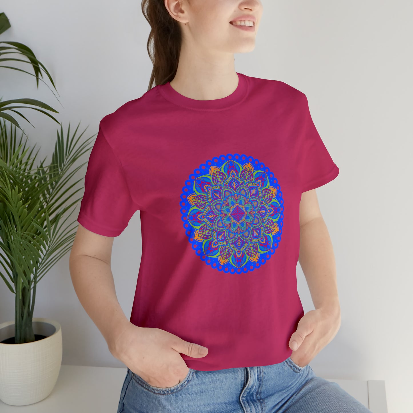 Art, Colorful, Nature, Flowers- Adult, Regular Fit, Soft Cotton,  T-shirt