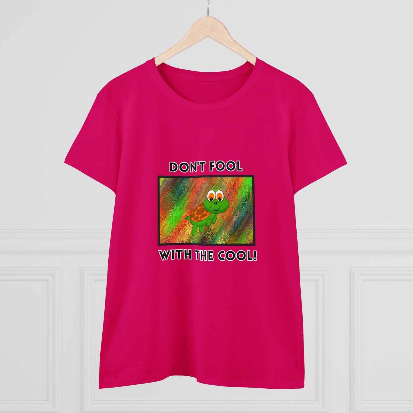 Turtle, Don't Fool With The Cool- Adult, Semi-fitted, T-shirt