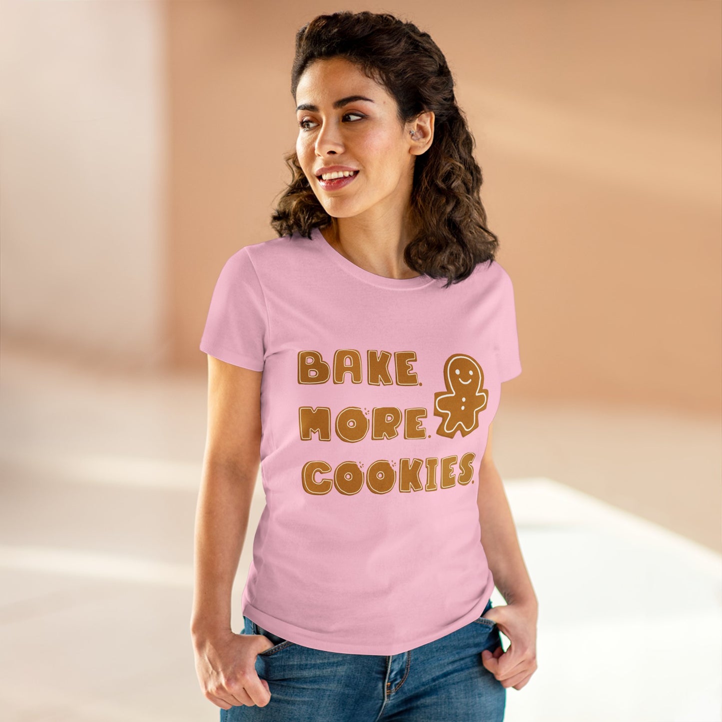 Hobby, Interests, Baking, Bake More Cookies Gingerbread, Things, Food- Adult, Semi-fitted, T-shirt