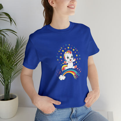 Fantasy, Unicorn, Positive, Things, Rainbow- Adult, Regular Fit, Soft Cotton, T-shirt