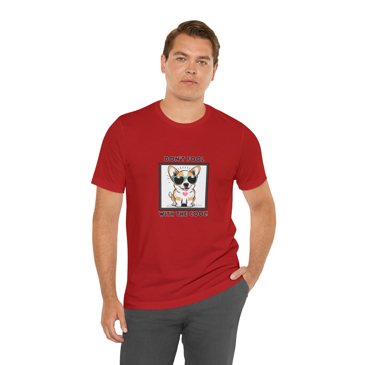 Dog, Don't Fool With The Cool, Animals- Adult, Regular Fit, Soft Cotton, T-shirt