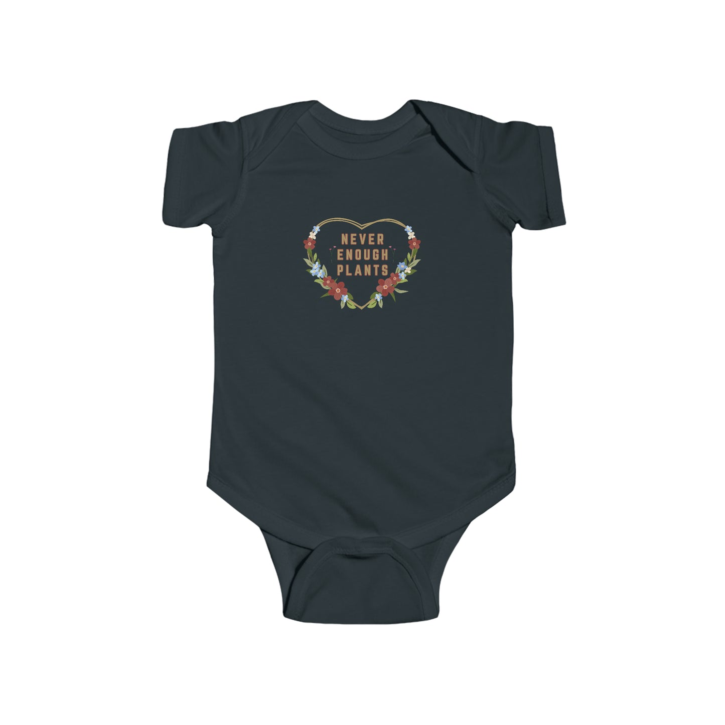 Nature, Plants, Never Enough Plants, Flowers- Baby, Infant, Toddler, Soft Cotton, Onesie