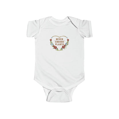 Nature, Plants, Never Enough Plants, Flowers- Baby, Infant, Toddler, Soft Cotton, Onesie