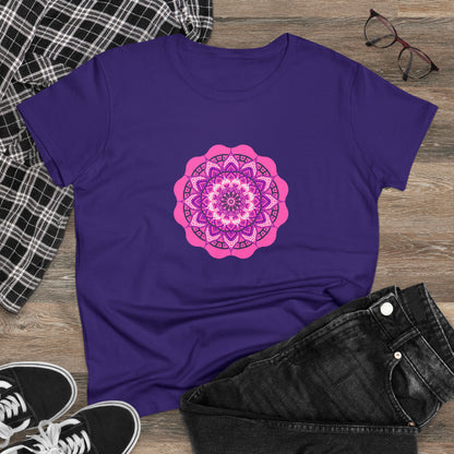 Colorful, Art, Nature, Flowers- Adult, Semi-fitted, T-shirt