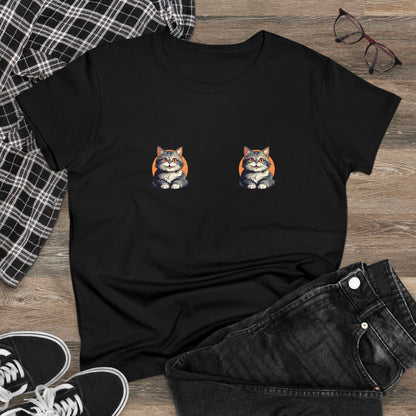 Kitty Cat T-Shirt / Check Out My Kitties Semi-Fitted Shirt / Unisex Jersey Short Sleeve Tee / Humorous Pet Clothes