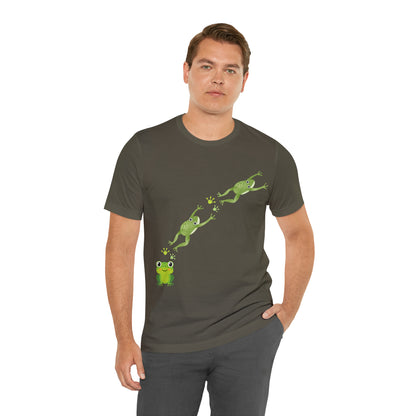 Frog Crossing- Adult, Regular Fit, Soft Cotton, T-shirt