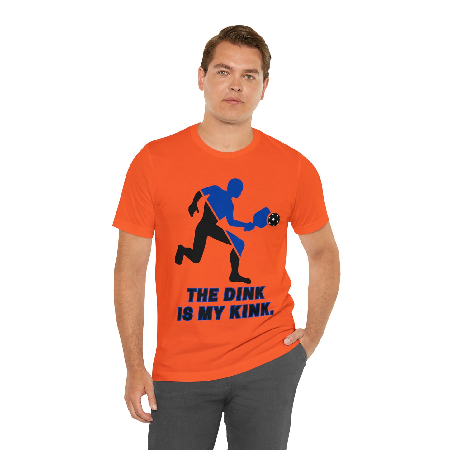 Pickleball Sports, The Dink Is My Kink- Adult, Regular Fit, Soft Cotton, Full Size Image, T-shirt