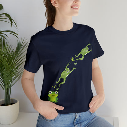 Frog Crossing- Adult, Regular Fit, Soft Cotton, T-shirt