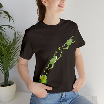 Frog Crossing- Adult, Regular Fit, Soft Cotton, T-shirt